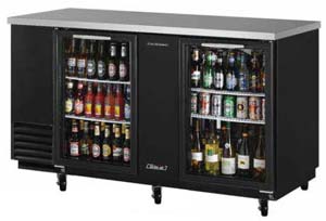 Turbo Air TBB-3SGD 3 Door Backbar Fridge