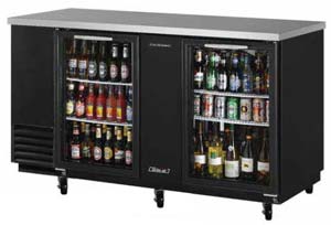 Turbo Air TBB-3SGD 3 Door Backbar Fridge