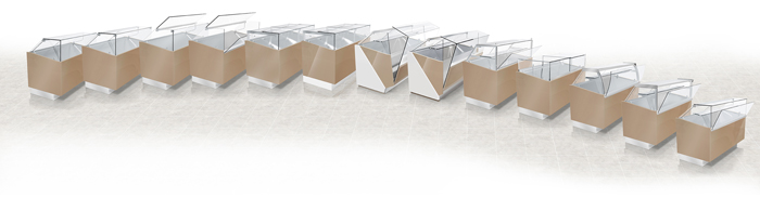 Ciam SQR4UPRV150I 6040 Ventilated Refrigerated Showcase R4