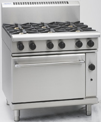 Waldorf RN8613GEC Electric Convection Oven 4 Burner 300 Griddle Range