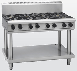 Waldorf RN8806G-LS Gas Cooktop 4 Burner 600 Griddle Leg Stand