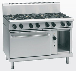 Waldorf RN8819GEC Electric Convection Oven 2 Burner 900 Griddle Range