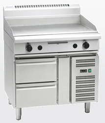 Waldorf GP8900G-RB Gas 900 Griddle Refrigerated Base