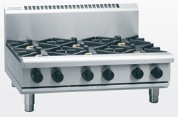 Waldorf RN8603G-B Gas Cooktop 4 Burner 300 Griddle Bench Model