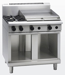 Waldorf RN8606G-CB Gas Cook Top 2 Burner 600 Griddle Cabinet Base