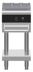 Waldorf Bold CHLB8450G-LS Low Back Gas 450 Char Grill Leg Stand