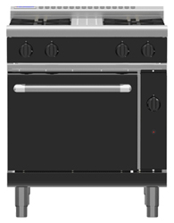 Waldorf Bold RNLB8513G Low Back Gas Static Oven 2 Burner 300 Griddle Range