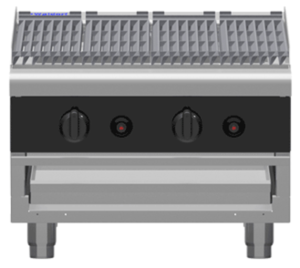 Waldorf Bold CHLB8600G-B Low Back Gas 600 Char Grill Bench Model