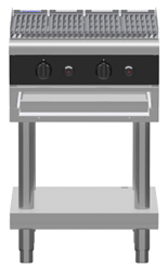 Waldorf Bold CHLB8600G-LS Low Back Gas 600 Char Grill Leg Stand