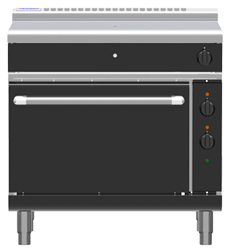 Waldorf Bold RNLB8110GE Electric Static Oven Low Back Gas Target Top Range