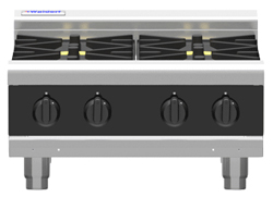 Waldorf Bold RNLB8406G-B Low Back Gas Griddle 600mm Bench Model