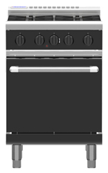 Waldorf Bold RNLB8410G Low Back Gas Static Oven 4 Burner Range