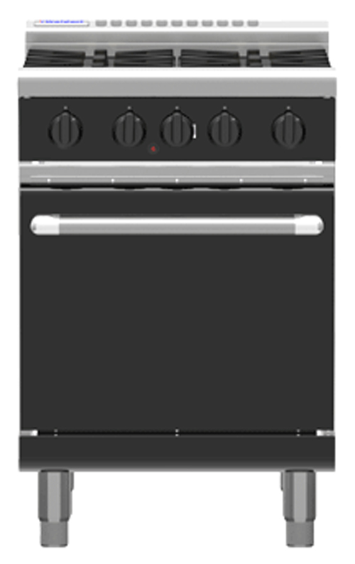 Waldorf Bold RNLB8410G Low Back Gas Static Oven 4 Burner Range