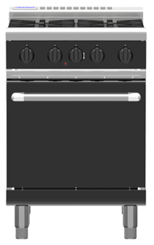 Waldorf Bold RNLB8413G Low Back Gas Static Oven 2 Burner 300 Griddle Range