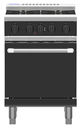 Waldorf Bold RNLB8416G Low Back Gas Static Oven 600 Griddle Range