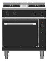 Waldorf Bold RNLB8510GC Low Back Gas Convection Oven 4 Burner Range