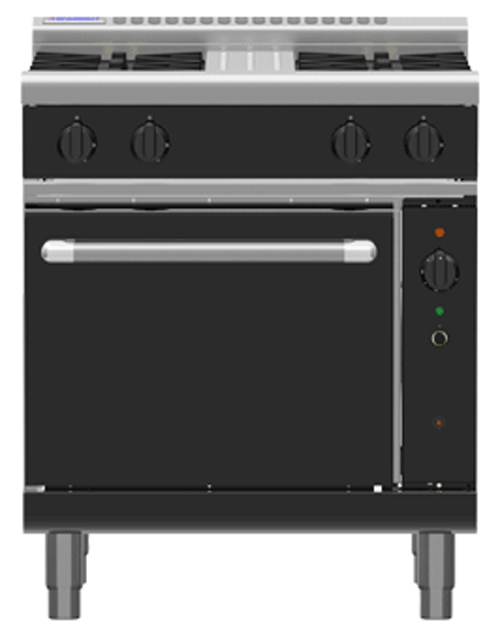 Waldorf Bold RNLB8510GC Low Back Gas Convection Oven 4 Burner Range
