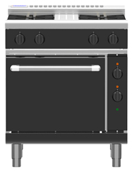 Waldorf Bold RNLB8510GE Electric Static Oven Low Back Gas 4 Burner Range