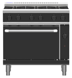 Waldorf Bold RNLB8613G Low Back Gas Oven 4 Burner 300 Griddle Range