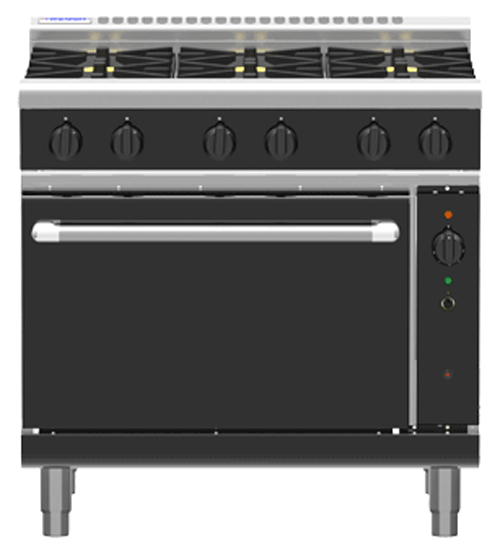 Waldorf Bold RNLB8619GC Low Back Gas Convection Oven 900 Griddle Range