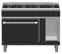 Waldorf Bold RNLB8810GC Low Back Gas Convection Oven 8 Burner Range