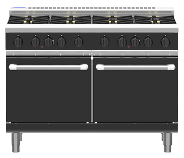Waldorf Bold RNLB8820G Low Back Gas Double Static Oven 8 Burner Range