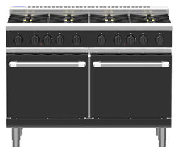 Waldorf Bold RNLB8823G Low Back Gas Double Static Oven 6 Burner 300 Griddle Range