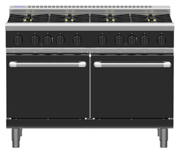 Waldorf Bold RNLB8829G Low Back Gas Double Static Oven 2 Burner 900 Griddle Range