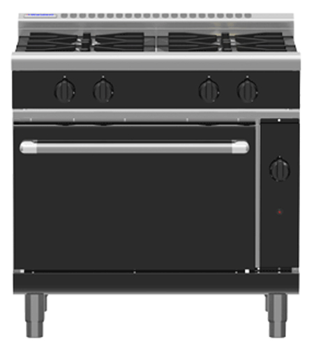 Waldorf Bold RNLB8910G Low Back Gas Static Oven Extra Wide 4 Burner Range