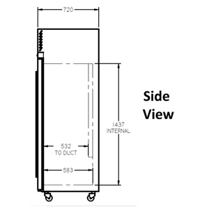 Williams Diamond HD2GW 2 Glass Door Fridge