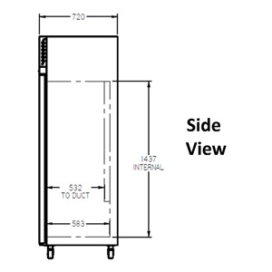 Williams Diamond HD2SW 2 Solid Door Fridge