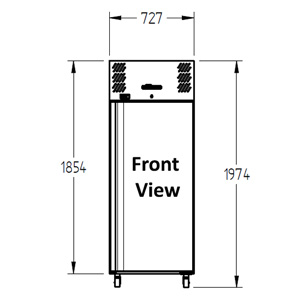 Williams Garnet HG1SS 1 Door Foodservice Fridge