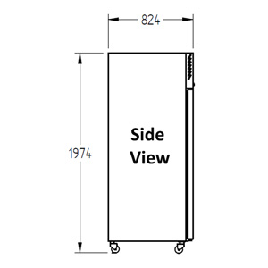 Williams Garnet HG1SS 1 Door Foodservice Fridge