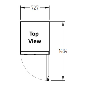 Williams Garnet HG1SS 1 Door Foodservice Fridge