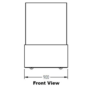 Williams Topaz HTCFH9 4 Tier Cold Food Display