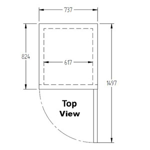 Williams Topaz HTG1SS 1 Solid Door Top Mount Fridge