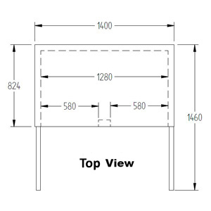 Williams Topaz LTG2SS 2 Solid Door Top Mount Freezer