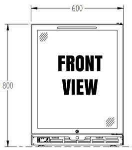 Williams BC1SS-80 1 Door Bottle Cooler 800mm High