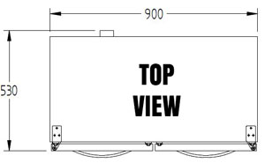 Williams BC2SS-80 2 Door Bottle Cooler 800mm High