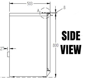 Williams BC3SS-80 3 Door Bottle Cooler 800mm High