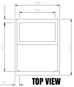 Williams Crystal Bakery LC1TSS 1 Door Freezer