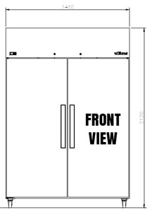 Williams Crystal Bakery RC2TSS 2 Door Fridge