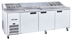 Williams Jade HJ3PCBA 3 Door Pizza Prep Fridge