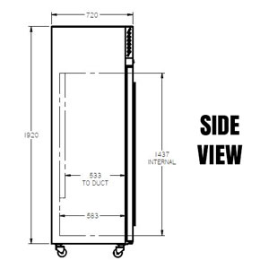 Williams Pearl HP2GS 2 Glass Door Fridge