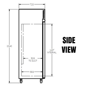 Williams Pearl HP3GW 3 Glass Door Fridge