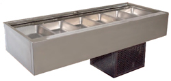 Woodson WCFN24-SS 4 Module Cold Food Displays Self Serve Flat Deck Models