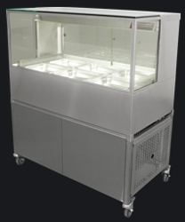 Woodson WCFSQ23-65 6 x 1/2Gn Pan Square Profile Cold Food Display