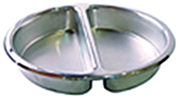 Yellow Induction HA6-522 Round Divided Stainless Steel Insert