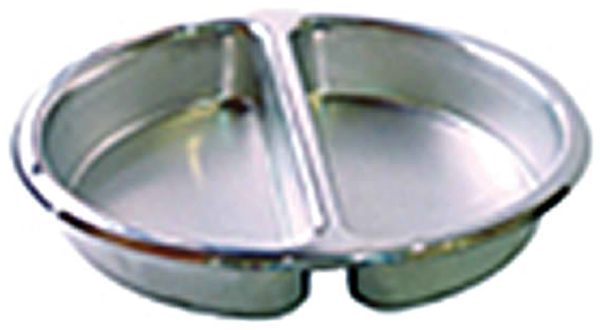 Yellow Induction HA6-522 Round Divided Stainless Steel Insert