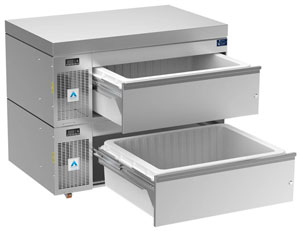 Adande VCS2-CW Standard Double Drawer Side Engine Solid Work Top